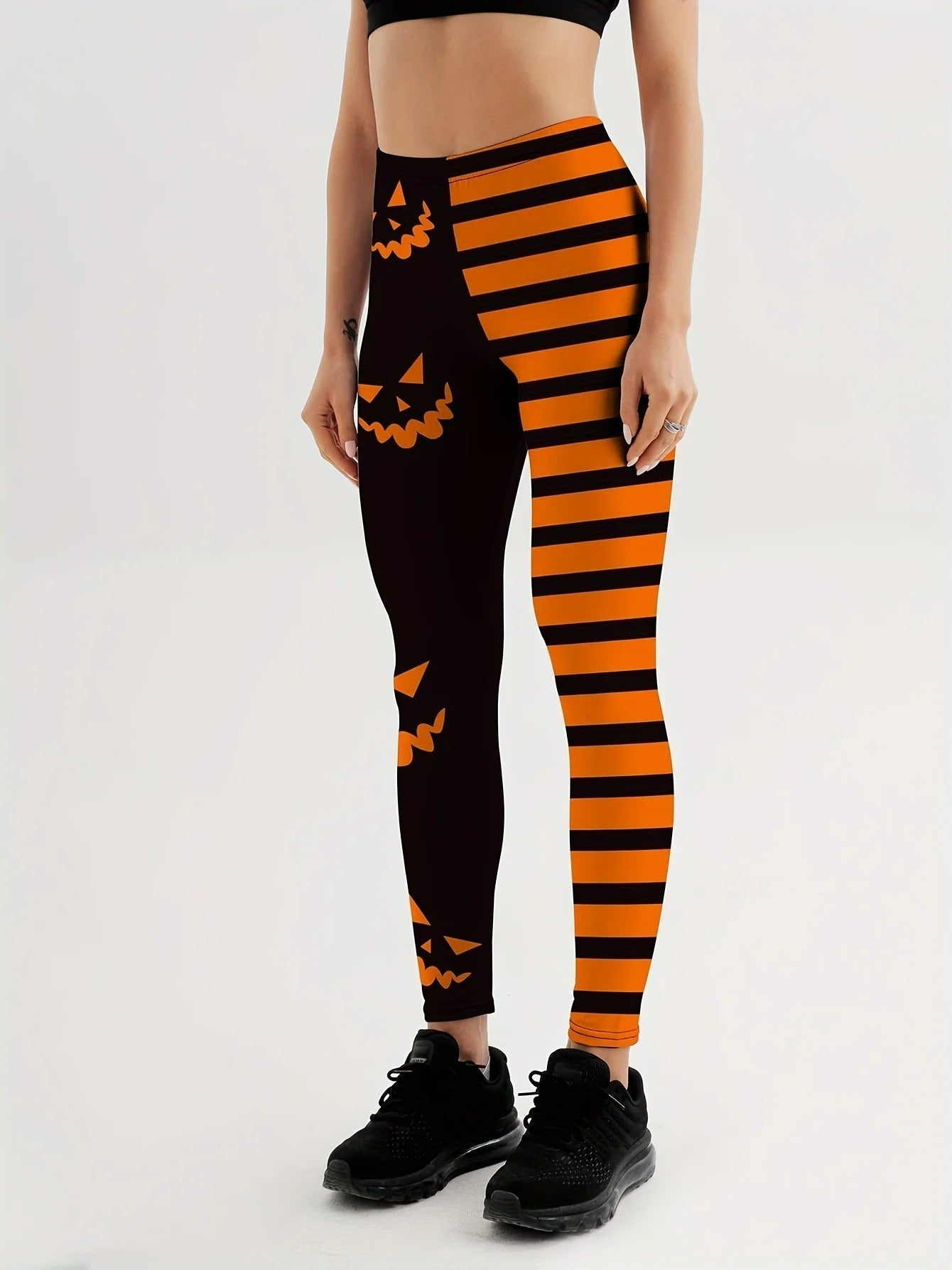 Halloween Pumpkin Sexy Leggings - Festive & Functional