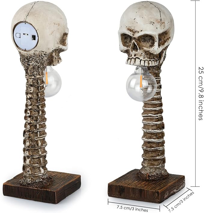 Halloween Skull Skeleton Lamp -  Halloween Table Skeleton Lamp