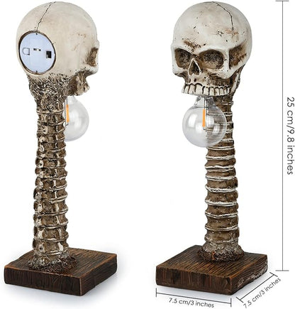 Halloween Skull Skeleton Lamp -  Halloween Table Skeleton Lamp