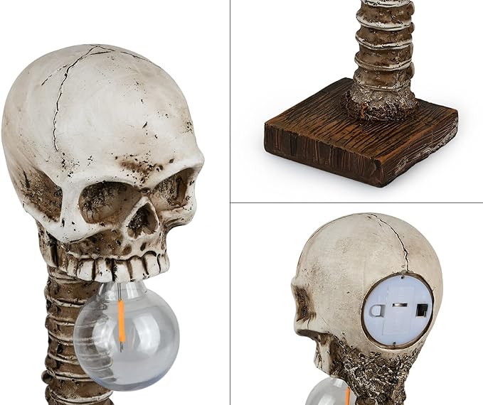 Halloween Skull Skeleton Lamp -  Halloween Table Skeleton Lamp