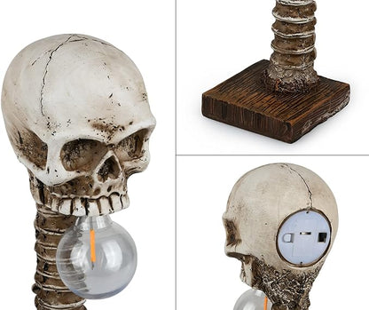 Halloween Skull Skeleton Lamp -  Halloween Table Skeleton Lamp