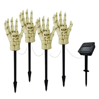 Halloween Solar Hand Light - Solar Skeleton Stakes Lamp