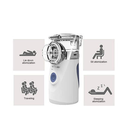 Portable Handheld Nebulizer - Alleviate Asthma & Respiratory Symptoms, Breathing Device to Strengthen Lungs