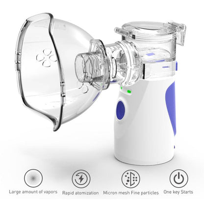 Portable Handheld Nebulizer - Alleviate Asthma & Respiratory Symptoms, Breathing Device to Strengthen Lungs