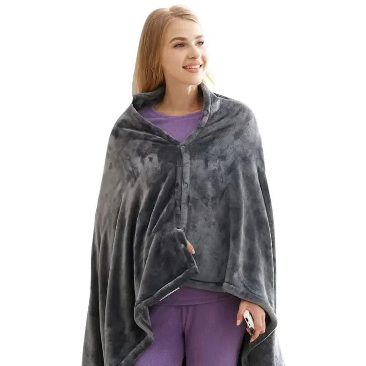 Heated Shawl Blanket - USB Heating Wearable Shawl Blanket