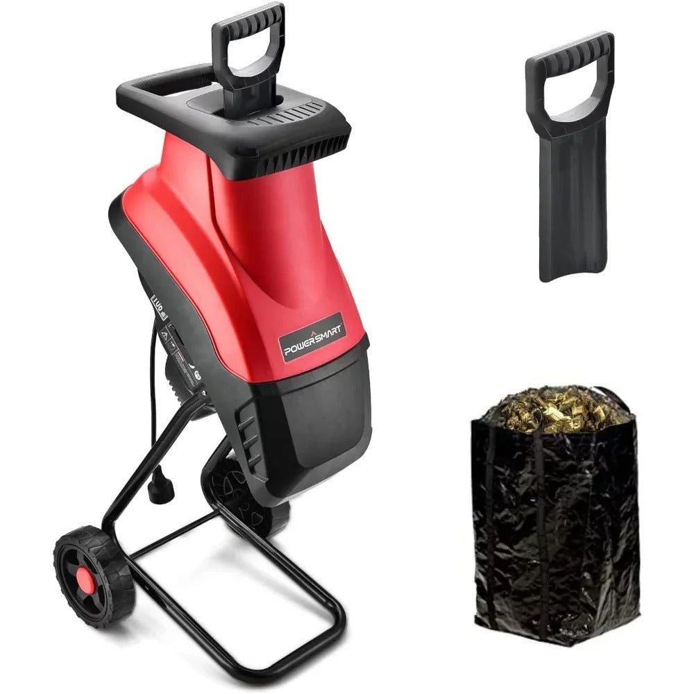 Heavy Duty Electric Wood Chipper - Corded Shredder, and Mulchers