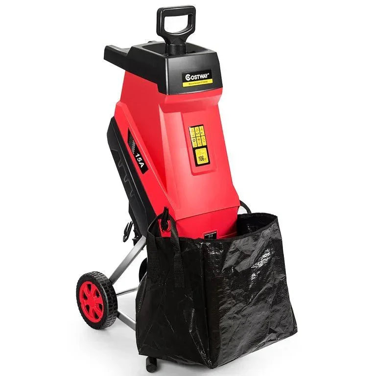 Heavy Duty Electric Wood Chipper - Corded Shredder, and Mulchers