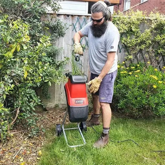 Heavy Duty Electric Wood Chipper - Corded Shredder, and Mulchers