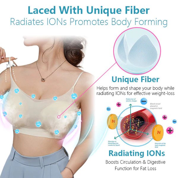 Ice Silk Ion Fiber Restoration Shaping Bra - Skin-friendly Ice Silk Lifting Bra Stretchy Breathable Ultra Thin Ice Silk Bra