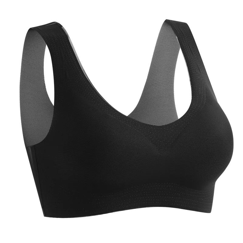 Ice Silk Ion Lymphvity Detoxification and Shaping & Powerful Lifting Bra - Breathable, Seamless, Comfort Bra, Non-Marking  Bras