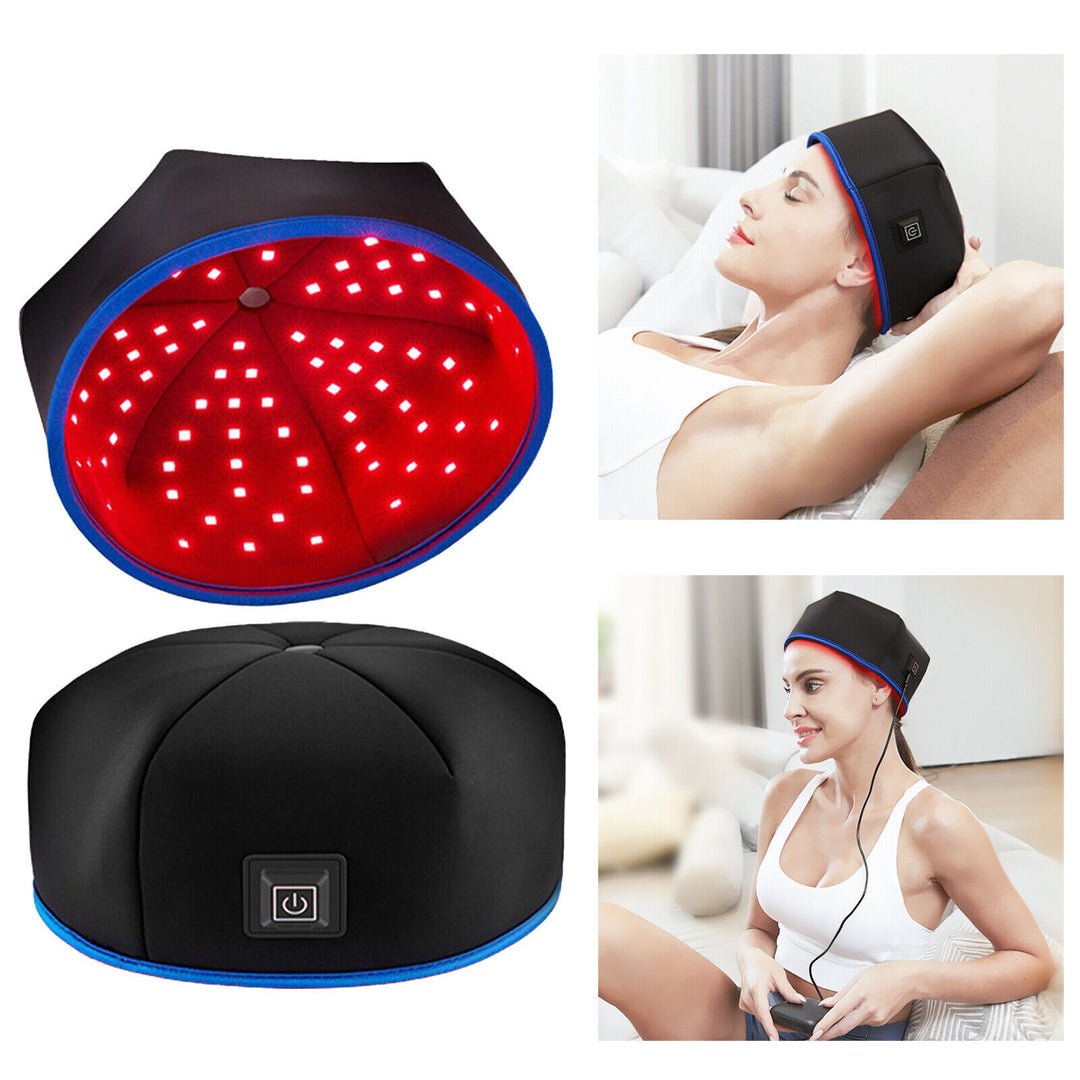 Infrared Red Light Therapy Cap - Hair Regrowth Hat Depression Anxiety And Stress Relief Thermal Helmet Scalp Massager