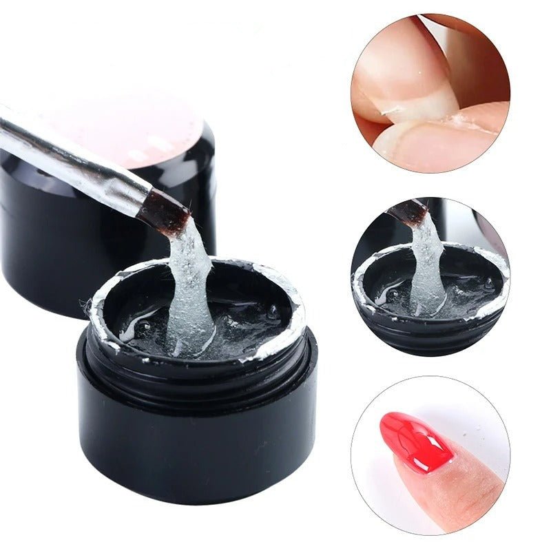 Instant Nail Repair Gel - Cracked Nail Repair Gel Strengthen Long Lasting Harmless For UV Acrylic Broken Nails Gel