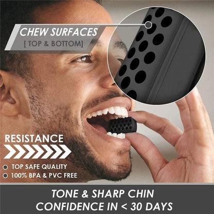 Jawline Exerciser Anti-Aging Ball - Powerful Jaw Trainer for Beginner, Intermediate & Advanced Users