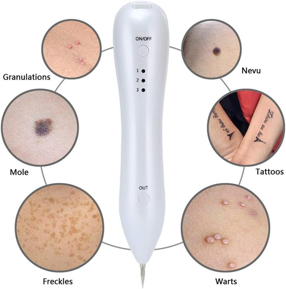 Laser Plasma Pen Facial Skin Dark Spot Remover - Safe Laser Tattoo Freckle Removal Pen