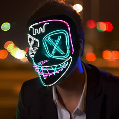 Led Halloween Mask - Light Up Mask for Festival Cosplay