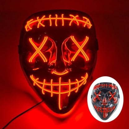 Led Halloween Mask - Light Up Mask for Festival Cosplay