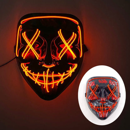 Led Halloween Mask - Light Up Mask for Festival Cosplay