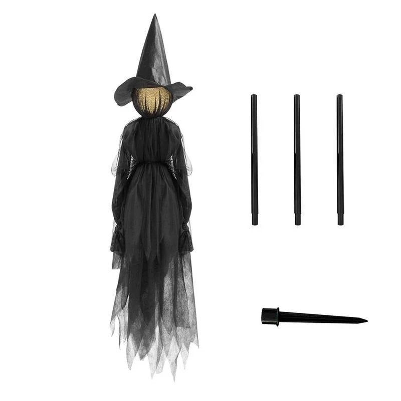 Lighted Halloween Witch Stake - Halloween Witches Decor