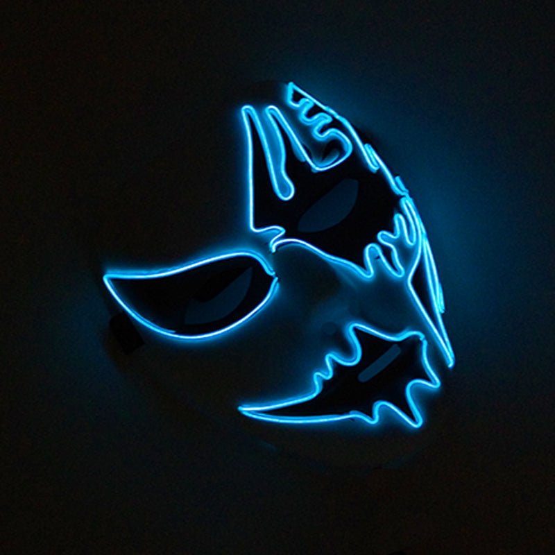 Luminous LED Halloween Mask - Halloween Cosplay Props LED Scary Mask Carnival Costume