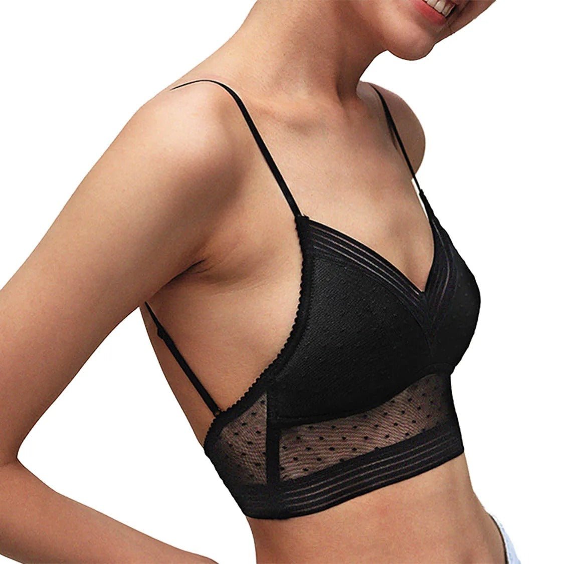 Magic Backless Bra For Low Back Dress - Bandeau Bra Straps Tube Bra with Removable Pads for Women