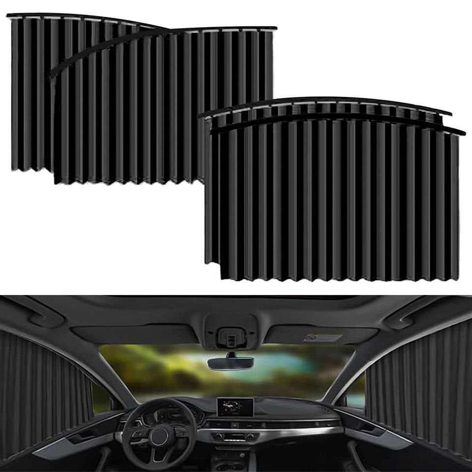 Magnetic Car Window Sliding Curtain - Car Window Sun Shade Universal Privacy Magnetic Car Window Curtain Slidable Sun Protection