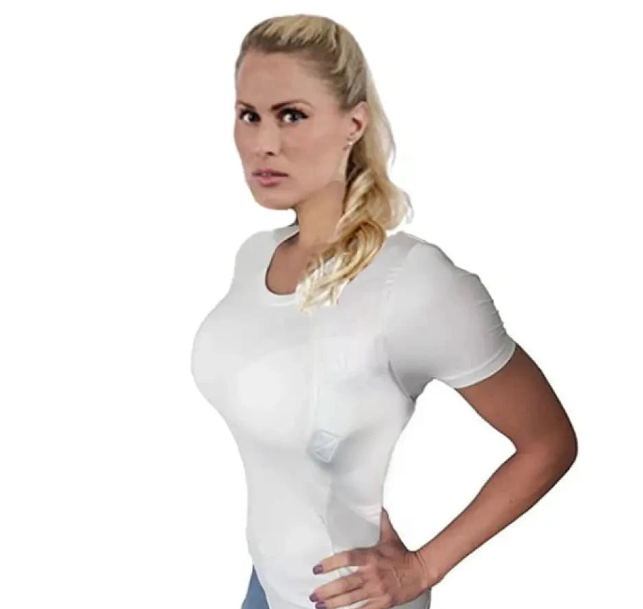 MEN/WOMEN’S CONCEALED LEATHER HOLSTER T-SHIRT