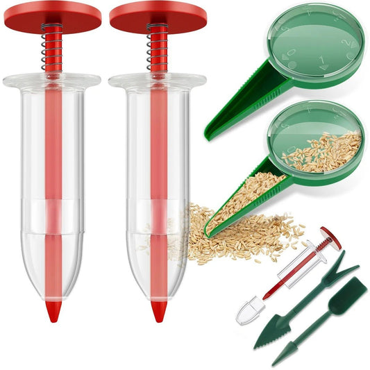 Mini Syringe Seeder - Seed Planter Mini Hand Spreader Garden Seed Planter for Carrot, Lettuce, Grass and Spinach Seed