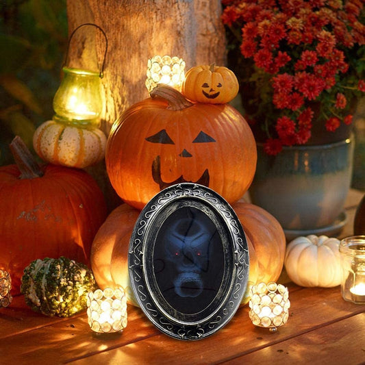 Motion Activated Skull Mirror - Scary Halloween Magic Mirror