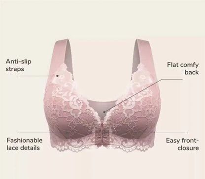 Zureem® FRONT CLOSURE '5D' SHAPING PUSH UP WIRELESS BRA