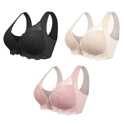 Zureem® FRONT CLOSURE '5D' SHAPING PUSH UP WIRELESS BRA