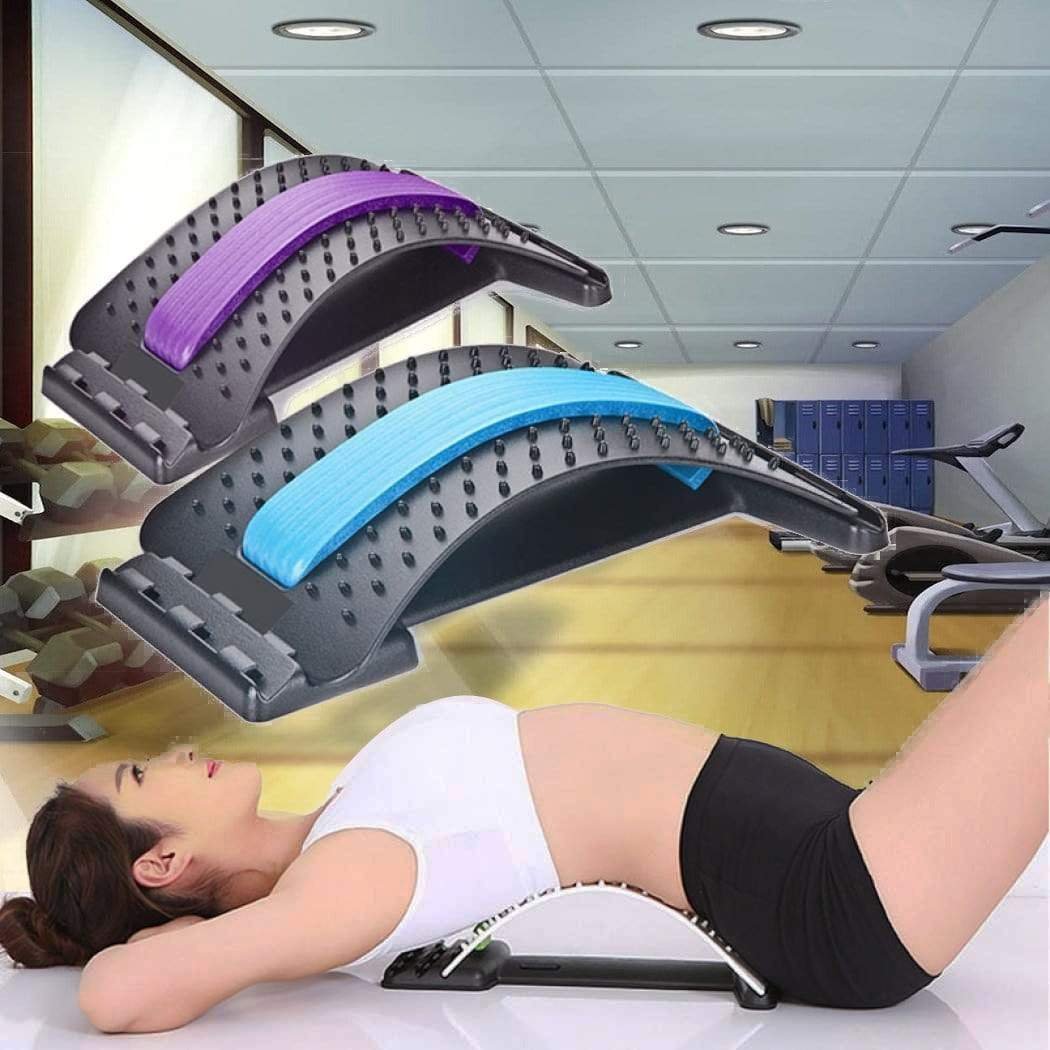 Orthopedic Lower Back Stretcher - Multi-Level Back Cracker, Upper & Lower Back Pain Relief Device for Herniated Disc, Sciatica, Scoliosis