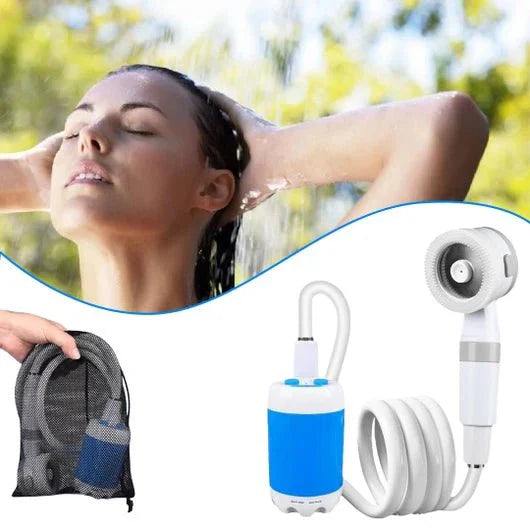 Outdoor Rechargeable Electric Shower -  Waterproof Portable Outdoor Shower Set