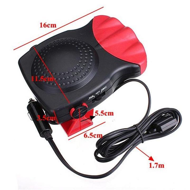 Portable Auto Car Heater Cooler Fan- 12 Volt Defroster Heater