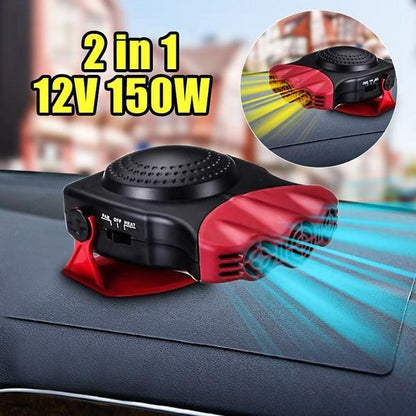 Portable Auto Car Heater Cooler Fan- 12 Volt Defroster Heater