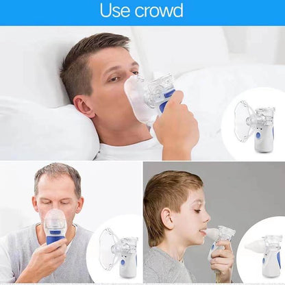 Portable Handheld Nebulizer - Alleviate Asthma & Respiratory Symptoms, Breathing Device to Strengthen Lungs