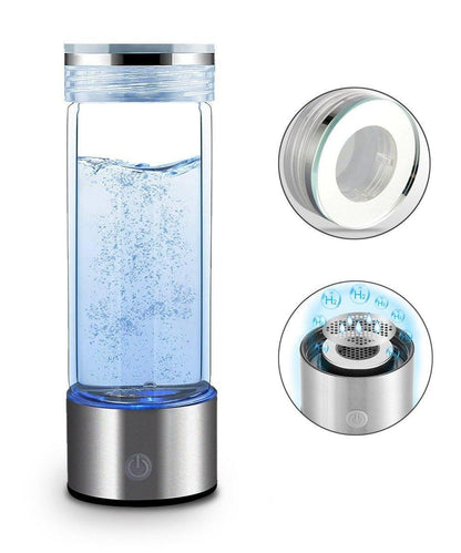 Portable Hydrogen Water Bottle Generator - Alkaline Maker, Water Ionizer, Antioxidant