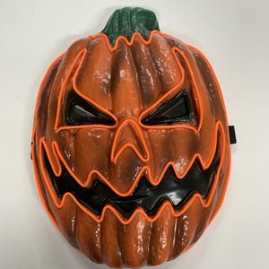 Pumpkin LED Purge Halloween Mask - Light Up Pumpkin Mask for Halloween Festival, Party and Cosplay Costume