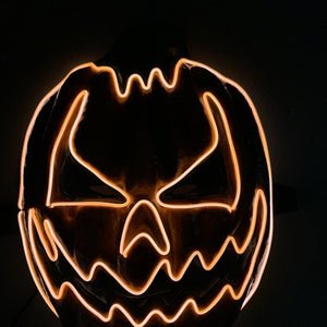 Pumpkin LED Purge Halloween Mask - Light Up Pumpkin Mask for Halloween Festival, Party and Cosplay Costume