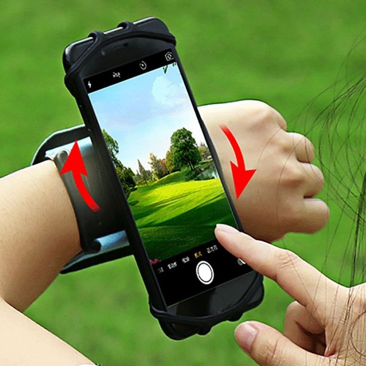 Rotating Sport Wrist Armband Phone Holder - 360°Rotatable Universal Sports Wristband for Hiking, Biking and Walking