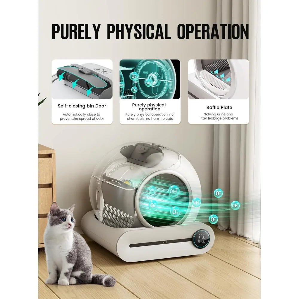 Self Cleaning Cat Litter Box - Automatic Smart Cat Litter Box Self Cleaning