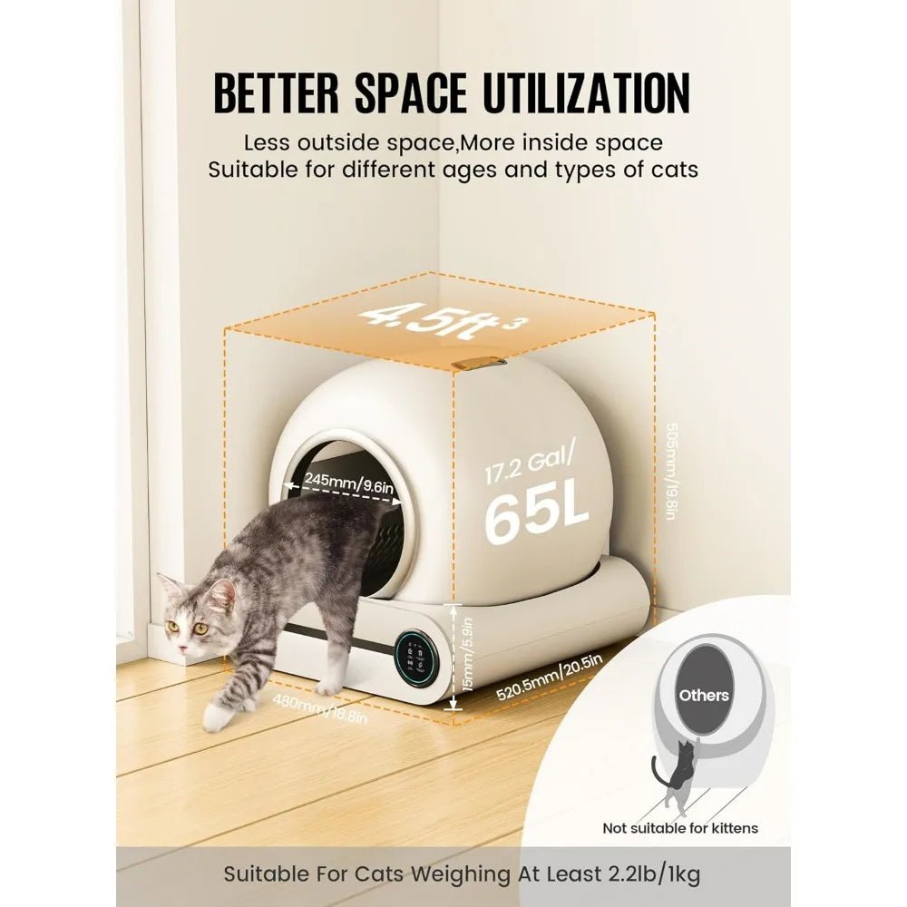 Self Cleaning Cat Litter Box - Automatic Smart Cat Litter Box Self Cleaning