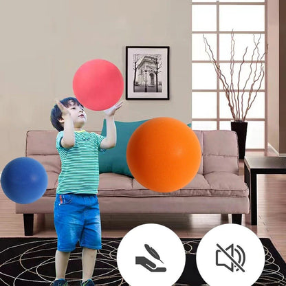 Silent Ball For Kids - Uncoated High Density Foam Ball - for Over 3 Years Old Kids Sports Balls