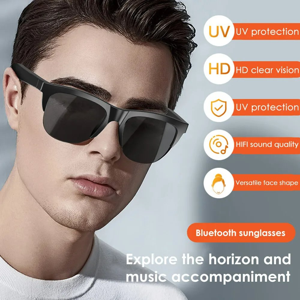 Smart Bluetooth UV Sunglasses - UV Protection Audio Sunglasses