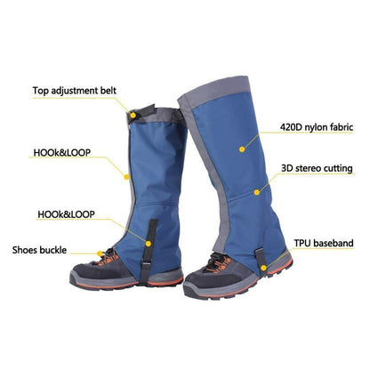 Snow Hiking Waterproof Boot Gaiters -  Safety Waterproof Leg Warmers