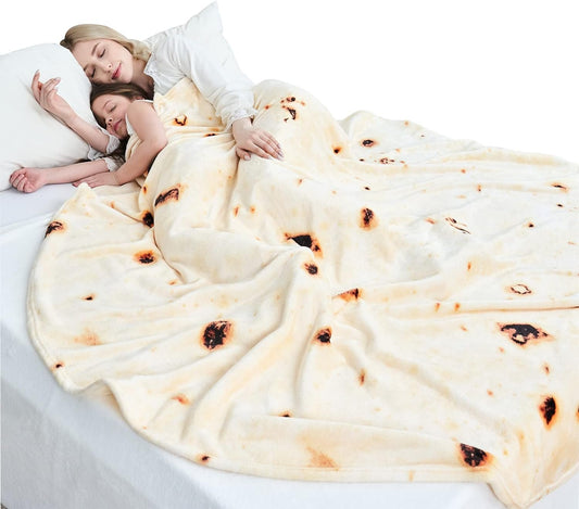 The Burrito Blanket - Soft and Comfortable Flannel Taco Blanket