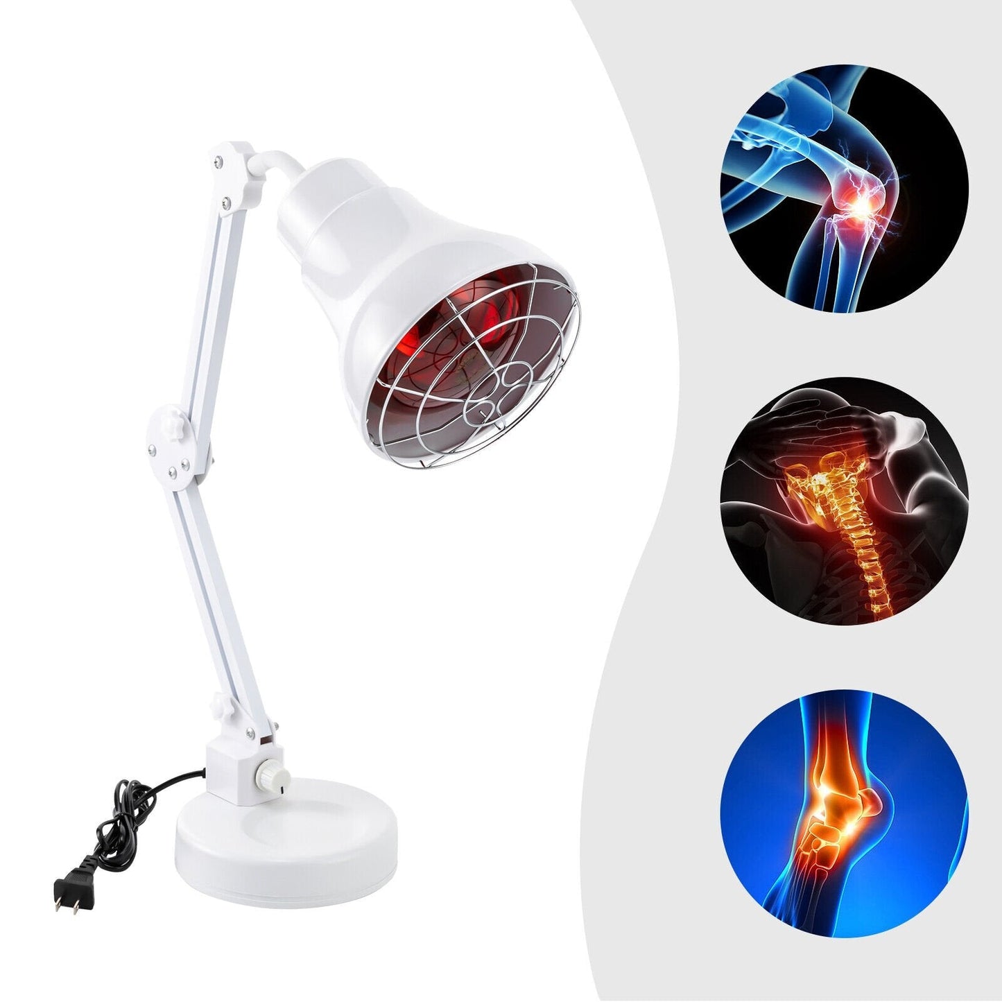 Therapeutic Red Light  Lamp - Infrared Lamp Circulation Pain Relief Heating Therapy Light