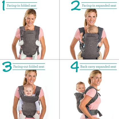 Flip Advanced 4-in-1 Face-In & Face-out Carrier | Front & Back Carry For Newborns.