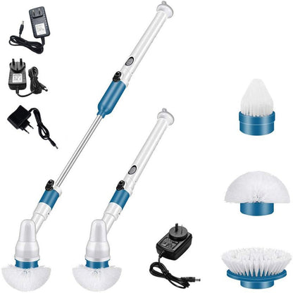 TurboClean Electric Spin Scrubber Set - Battery Operated Floor Cleaner