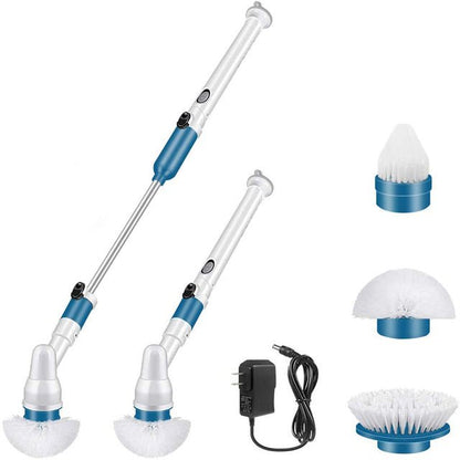 TurboClean Electric Spin Scrubber Set - Battery Operated Floor Cleaner