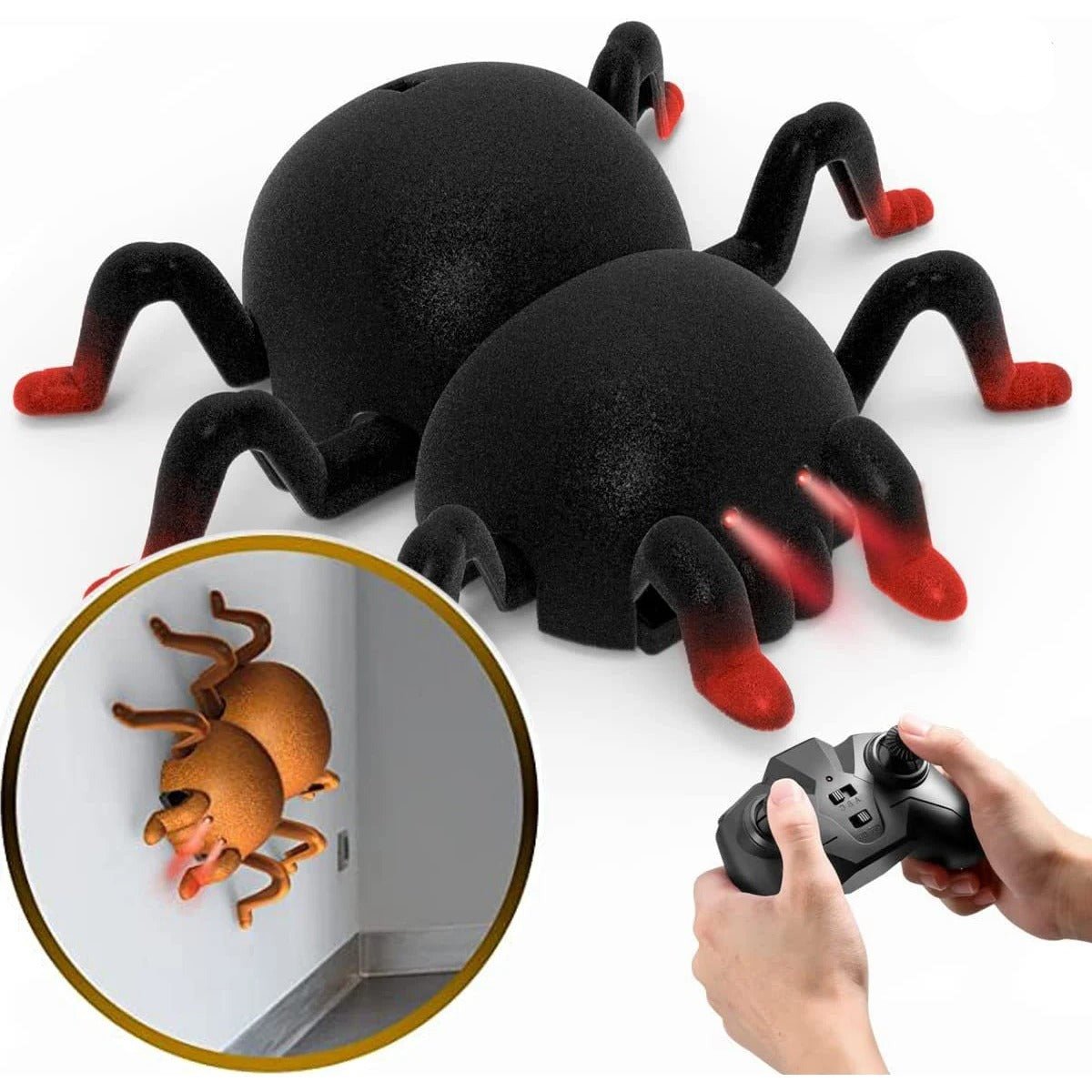 Wall Climbing RC Spider Kids Toy - Remote Control Spider Toy for Kids Ages 3 and Up